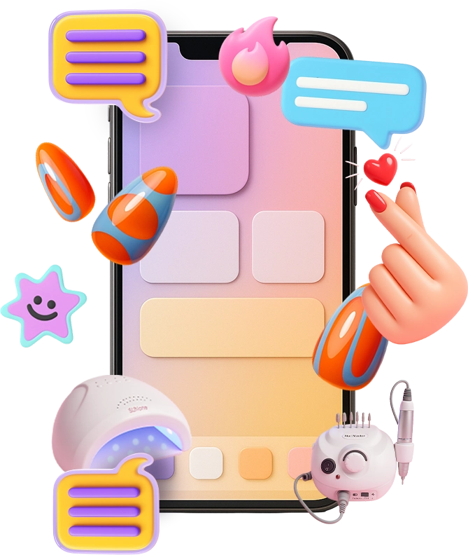 متن زیبا برای تبلیغ کاشت ناخن